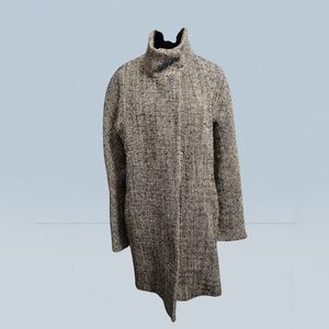 Express Black and Gray Tweed Coat Size Medium